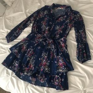 Blue Floral Dress